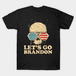 Let's Go Brandon American Flag Impeach Biden T-Shirt